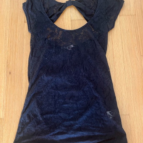 Tally Weijl blouse like new, size M, black with back opening