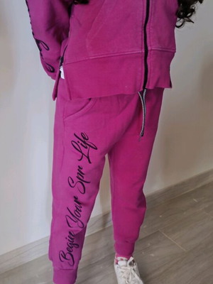 Sprint girls' tracksuit 6 years like new, pink with zip jacket