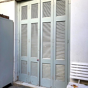 ξύλινο πατζούρι «γαλλικού» τύπου