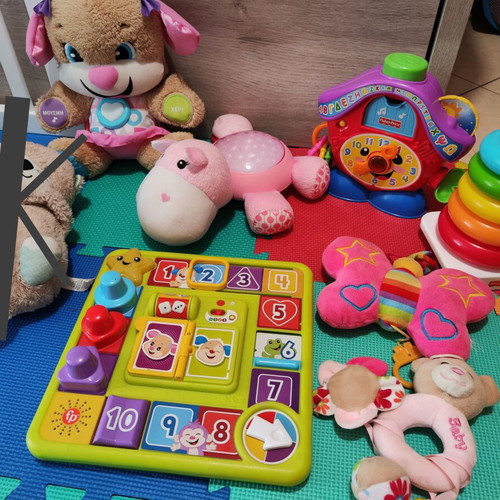 Baby development activity toys like new