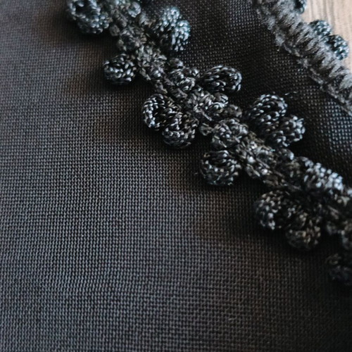 Kiamo Black Sleeveless Top like new with Crochet Lace Trim