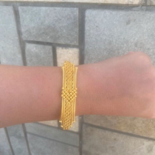Women's bracelet new, gold color, gold plated