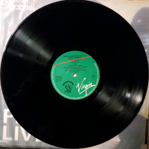 Peter Gabriel Plays Live vinyl used, rock