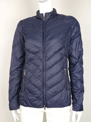 George down jacket women's with natural goose down S-M like new, blue