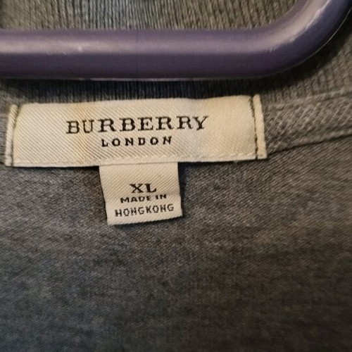 Дамска тениска Burberry употребявана, размер M, сива