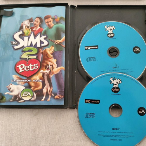 Sims2 and Sims2 Pets PC games like new