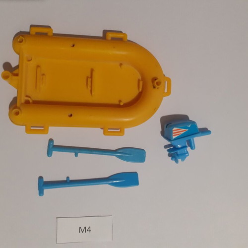 Playmobil boat used, yellow, with base break #M4