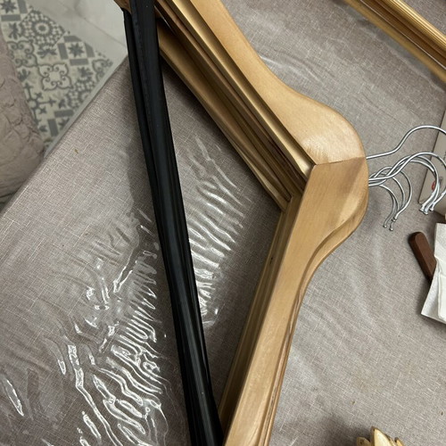 Wooden hangers set of 8, like new