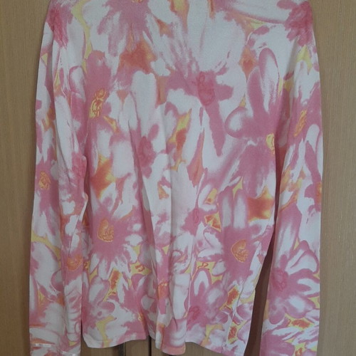 Women's cardigan used with sleeve details, multicolor, sizes M and L