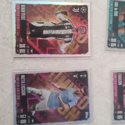 Match Attax 2024-2025 limited cards like new, pack of 14