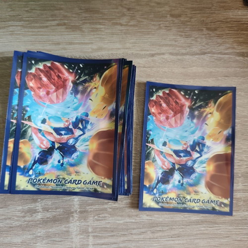 Greninja Pokemon Card Sleeves like new, pack of 62