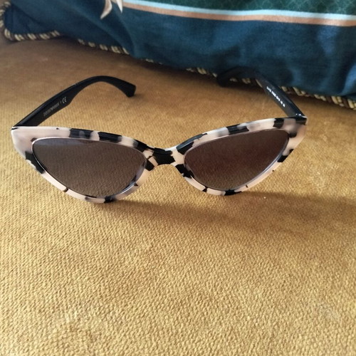 Emporio Armani EA4136 cat-eye sunglasses, shiny pink havana frame