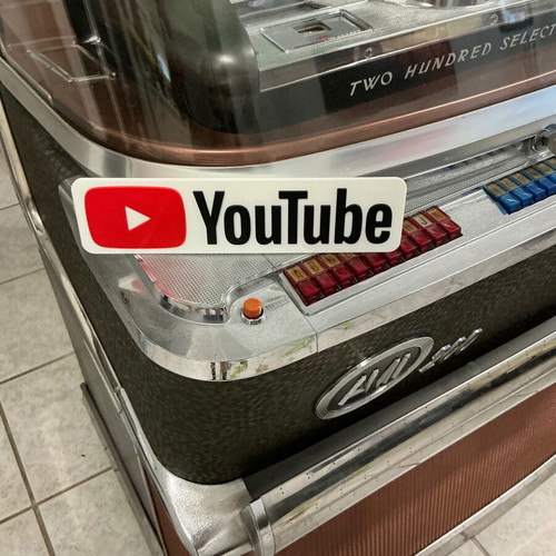 Youtube logo large decorative PLA new