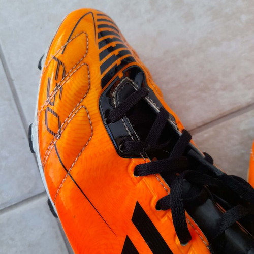 Adidas Predator Football Shoes Size 37 1/3 Used, Black Orange