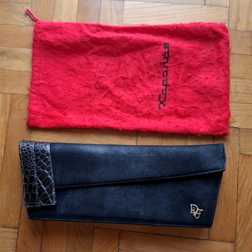 Vintage clutch Christian Dior χειρός μαύρο σαν καινούργιο
