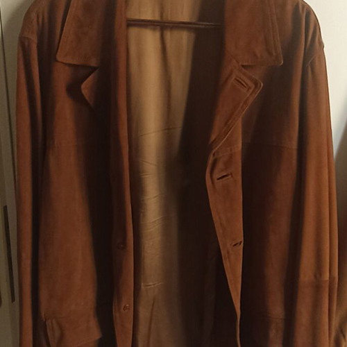 Vera Pelle Italy leather jacket men's brown like new XL