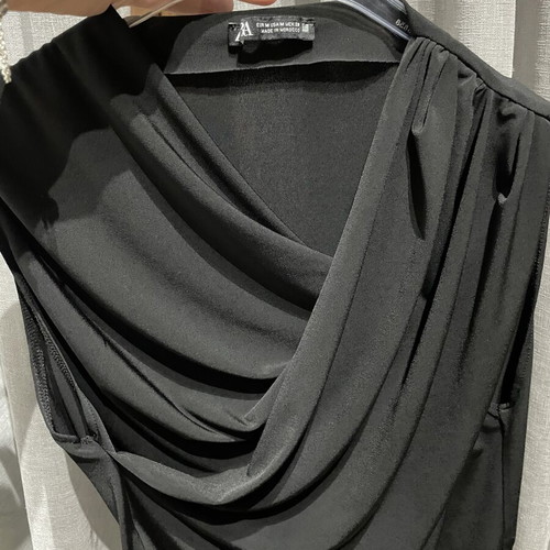 Zara wrap bodysuit, black, size M