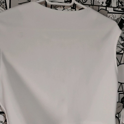 Crop top vest Zara white like new