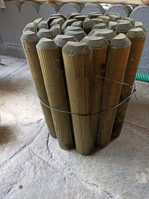Wooden fence like new, treated cypress wood