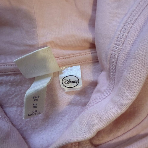Disney Mickey Mouse Pink Hoodie like new, H&M collaboration XS