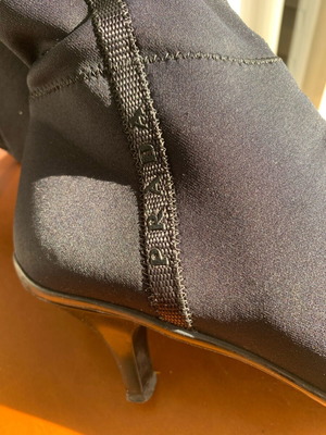 Prada Milano neoprene boots, vintage 90s-00s design, size 37.5