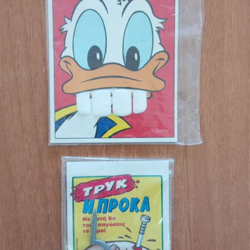 Collectible prank toys from Miky Maous magazine Disney, 2 pcs, new