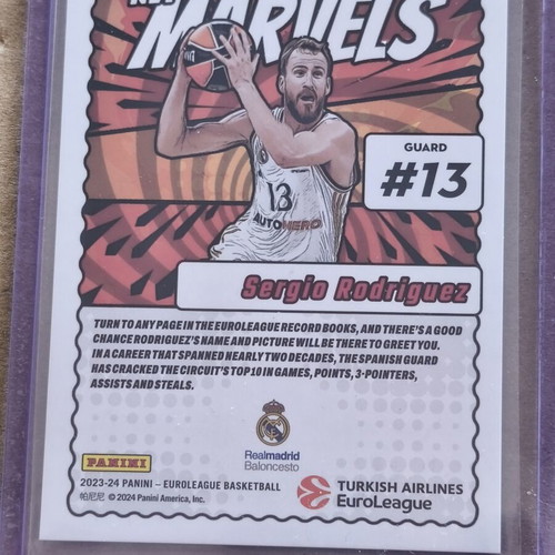 Sergio Rodriguez /99 Net Marvels Donruss card like new
