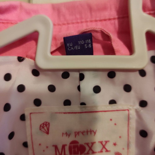 Mexx Fashion Girls' Pink Short Cotton Coat like new