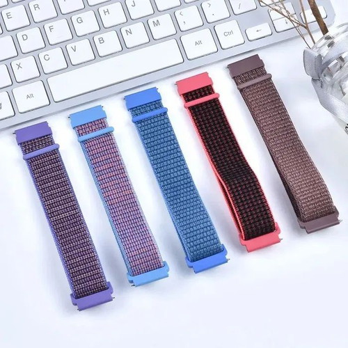 Textile Watch Straps with Velcro for Samsung Huawei Amazfit Garmin new