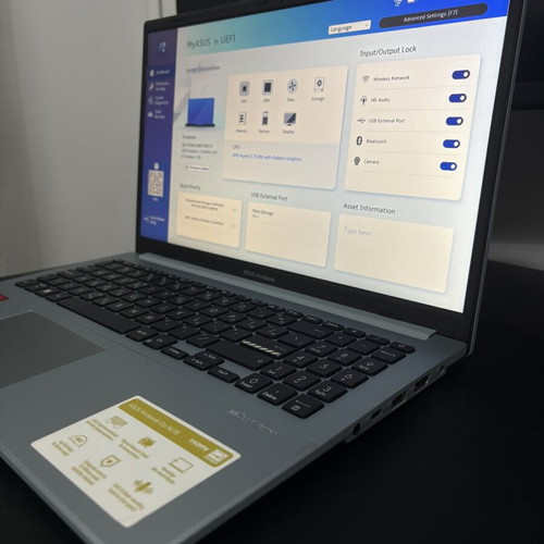 Asus Vivobook Go 15 E1504F laptop used, Ryzen 5 7520U, 16GB RAM, 512GB SSD
