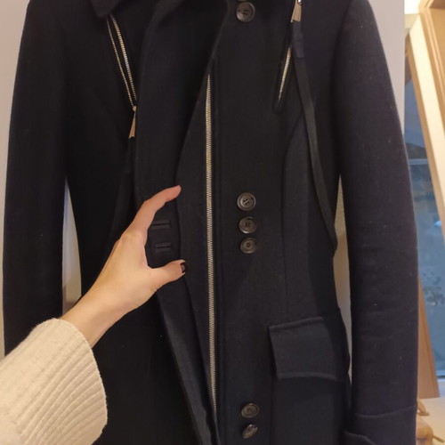 Zu Elements wool coat blue like new, size S