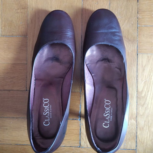 Classico brown pumps used, genuine leather, size 38