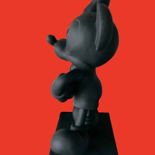 Mickey Mouse garden statue new, black matte finish