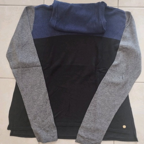 Mexx women's turtleneck sweater used, XL, black, purple, gray
