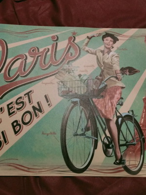 Placemat with Paris scent new 28x43 cm