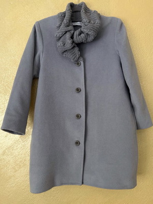 Christian Dior gray wool coat like new, size XXS/XS