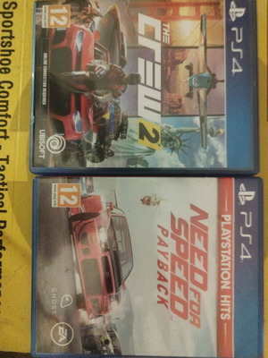PlayStation games The Crew 2 and Need for Speed Payback