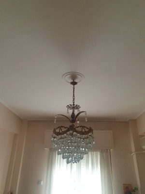 Crystal chandeliers, 2 pieces, 2 sizes