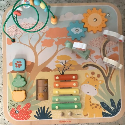 Wood’n Play wooden activity table for toddlers