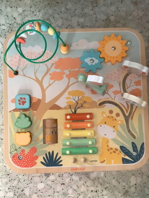 Wood’n Play wooden activity table for toddlers