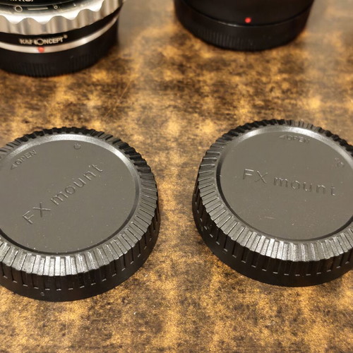 Lens adapters for Fuji X mount mirrorless cameras like new