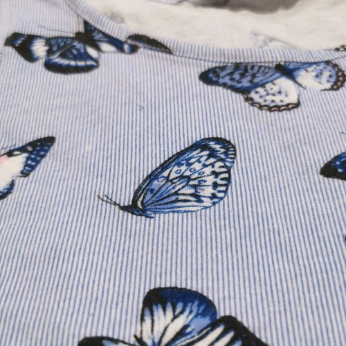H&M Dress 134/140 Like New, White and Blue