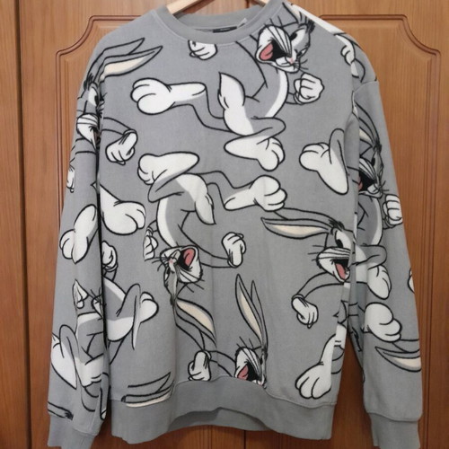 H&M Looney Tunes sweatshirt Small gray like new