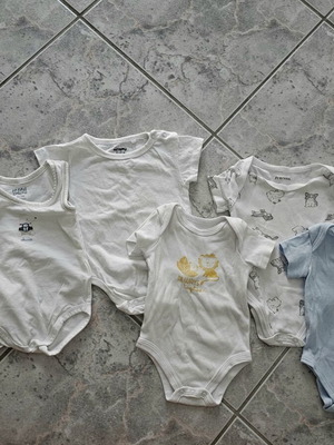 Baby bodysuits 0-3 months, set of 6