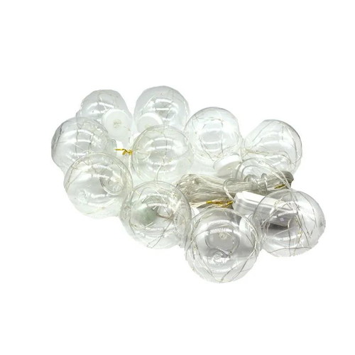 Christmas curtain lights 3m with 10 white LED balls