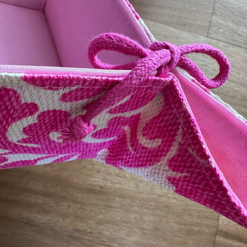 Fabric basket new with waterproof interior 18.5x18.5x9 cm