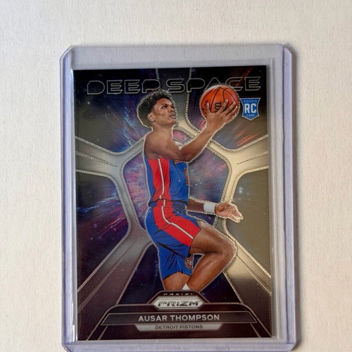 Ausar Thompson 2023-24 Prizm Rookie Card RC Deep Space new #5 Detroit Pistons