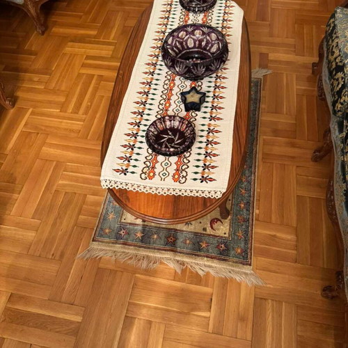 Vintage wooden coffee table used, solid wood