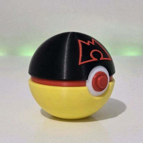 Team Magma Pokéball with keychain, new