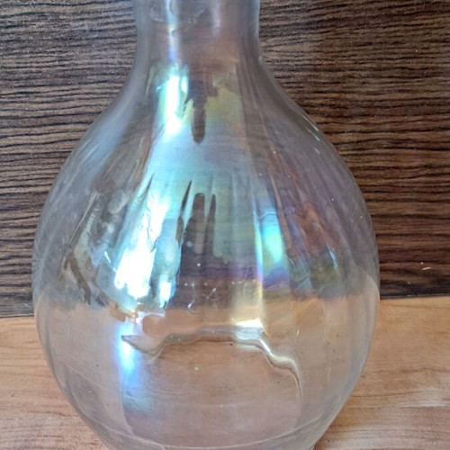 Vintage bottle for alcohol, water or vase, used, good condition
